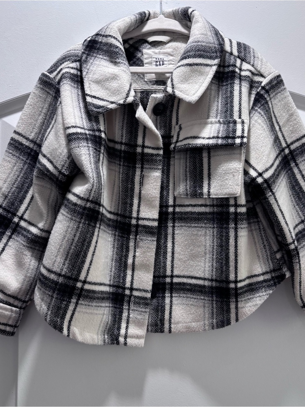 Gap Black & White Plaid Shacket